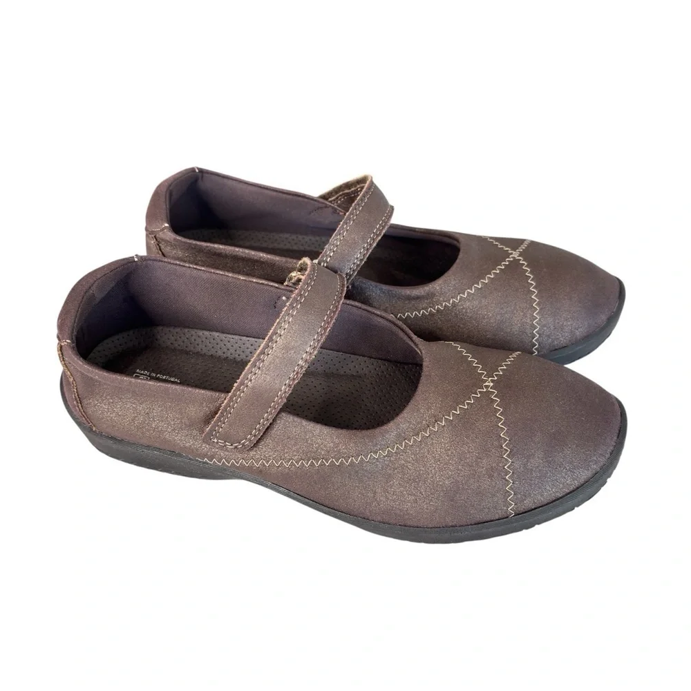 Arcopedico L18 Mary Jane Comfort Ballet Flat Womens Shoe Size 39 US 8.5 9 Brown